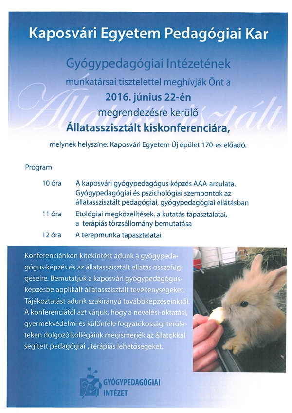 &Aacute;llatassziszt&aacute;lt kiskonferencia