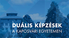 duális képzések a Kaposvári Egyetemen