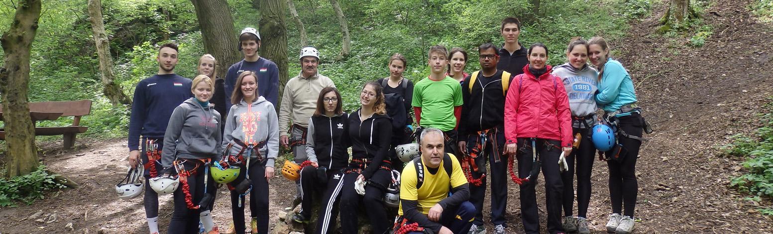 Hírek | Kaposvári Egyetem Fantasztikus hétvége a Csesznek melletti via ferratán