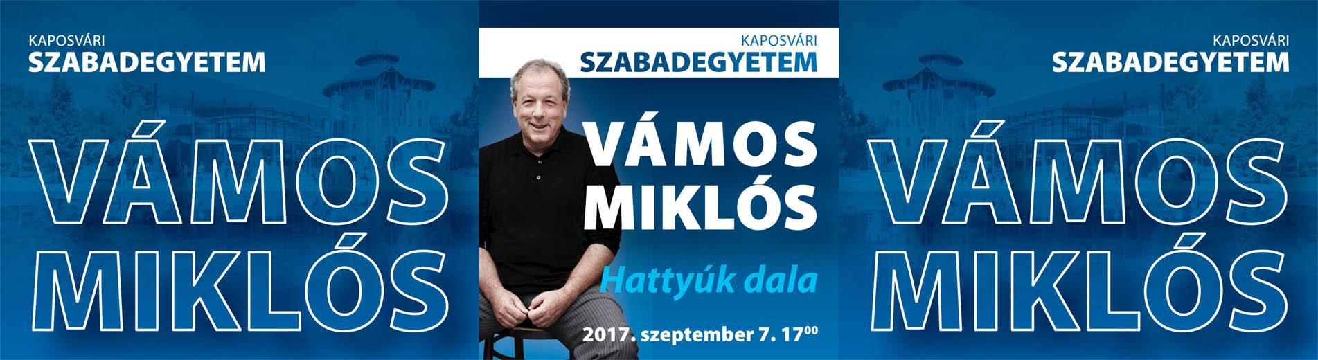Hírek | Kaposvári Egyetem Vámos Miklóssal indul a tanév első Szabadegyeteme (2017. szeptember 7. 17.00)