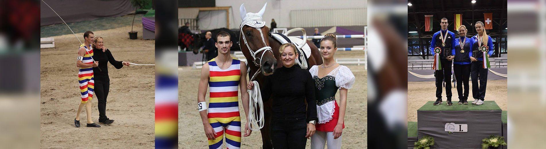 Hírek | Kaposvári Egyetem Kettős győzelmet arattak lovastornászaink