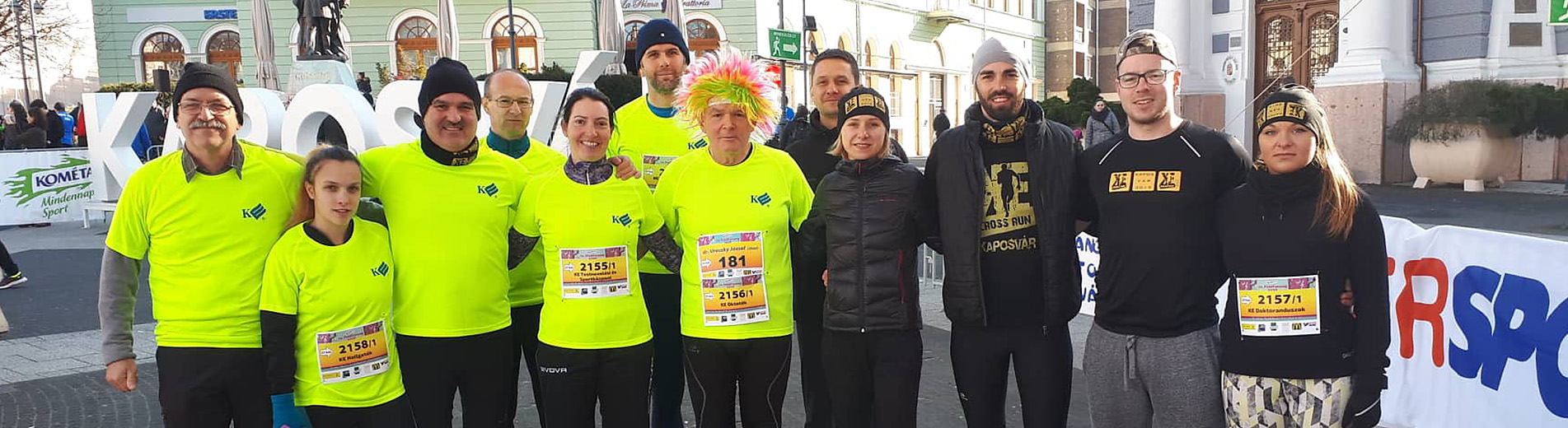 Hírek | Kaposvári Egyetem A KE csapatai is futottak a Farsangi Félmaratonon